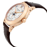 Patek Philippe Annual Calendar Opaline White Dial Brown Leather Men's Watch #5205R-001 - Watches of America #2