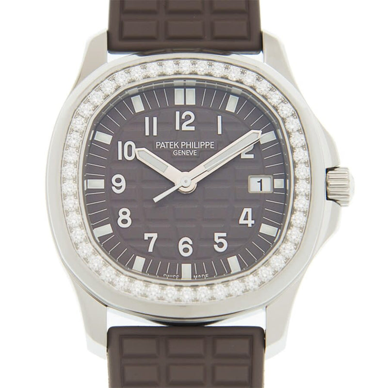 Patek Philippe Aquanaut Quartz Diamond Brown Dial Ladies Watch #5067A-023 - Watches of America #2