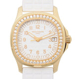 Patek Philippe Aquanaut Luce Automatic Diamond White Dial Ladies Watch #5068R-010 - Watches of America