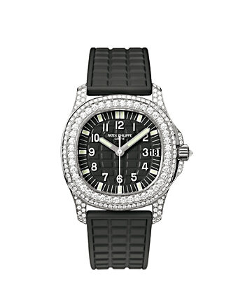 Patek Philippe Aquanaut Luce Haute Joaillerie Mysterious Black Ladies Watch #5069G - Watches of America