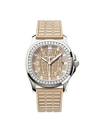 Patek Philippe Aquanaut Luce Honey Beige Ladies Watch #5067A-020 - Watches of America