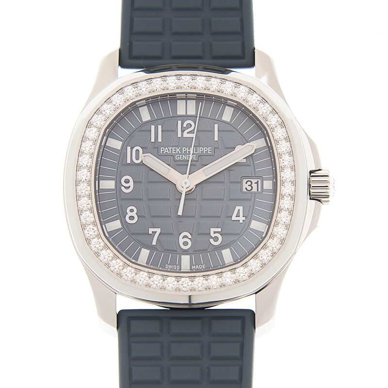 Patek Philippe Aquanaut Luce Quartz Diamond Blue Dial Ladies Watch #5067A-025 - Watches of America