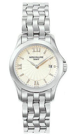 Patek Philippe Calatrava 18kt White Gold Ladies Watch #4906-1G - Watches of America