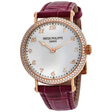 Patek Philippe Calatrava Automatic Diamond Ladies Watch #7200-200R-001 - Watches of America