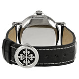 Patek Philippe Calatrava Black Dial 18k White Gold Black Leather Men's Watch #5153G-001 - Watches of America #3