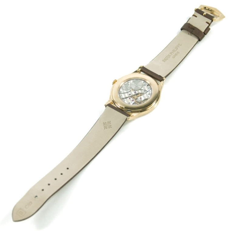 Patek Philippe Calatrava Hand Wind Diamond Brown Dial Ladies Watch #4897R-001 - Watches of America #4