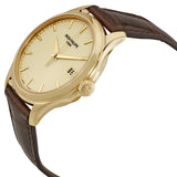 Patek Philippe Calatrava Ivory Dial 18kt Yellow Gold Brown Leather Men's Watch #5227J-001 - Watches of America #2