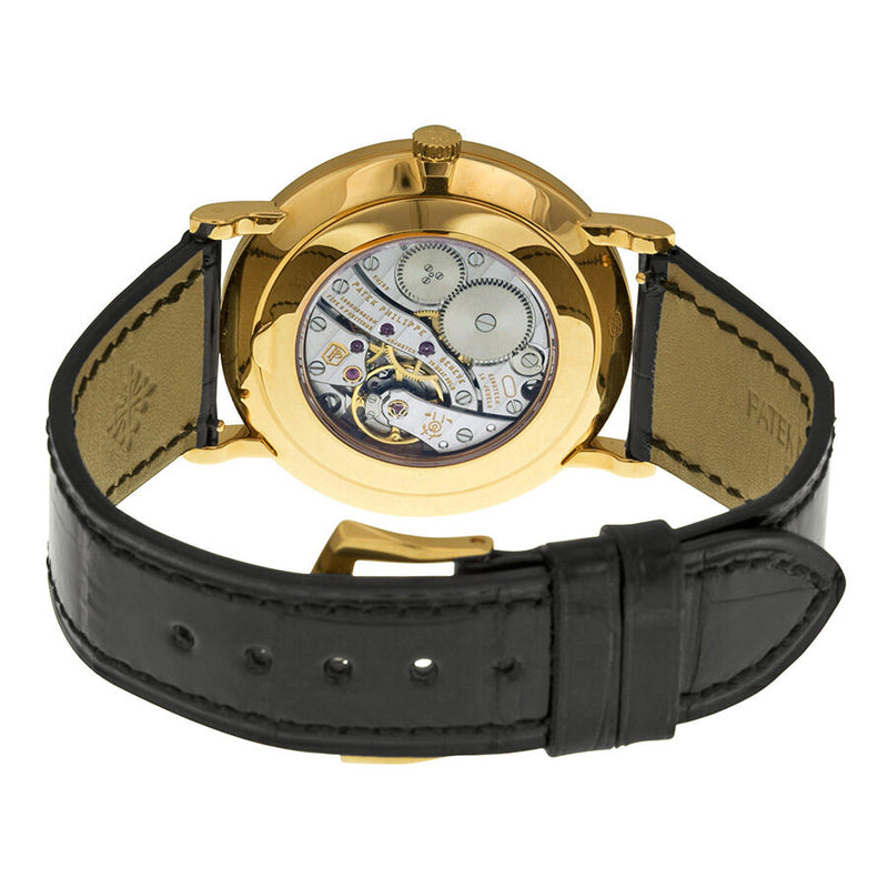 Patek Philippe Calatrava Mechanical Enamel Dial Leather Men's Watch #5116R-001 - Watches of America #3