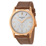 Patek Philippe Calatrava Opaline Dial 18K Rose Gold Men's Watch #5196R-001 - Watches of America
