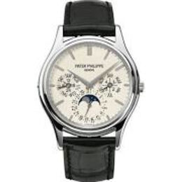 Patek Philippe Calatrava Perpetual Calendar 18kt White Gold Men's Watch 5140G#5140G-001 - Watches of America