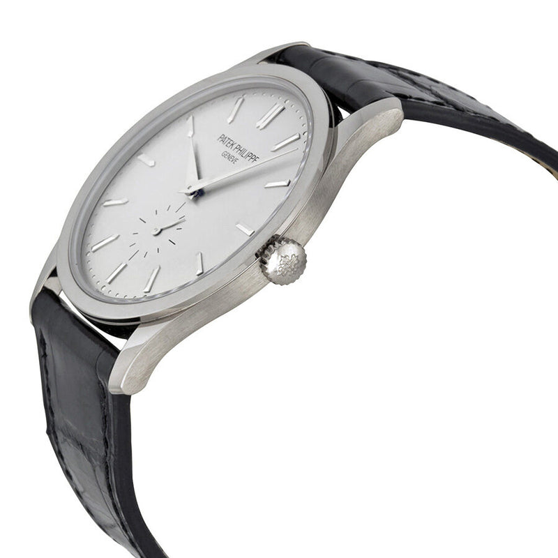 Patek Philippe Calatrava Silver Dial 18 kt White Gold Men's Watch /001 #5196G - Watches of America #2