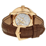 Patek Philippe Calatrava Silver Dial 18k Rose Gold Brown Leather Men's Watch #5123R-001 - Watches of America #3