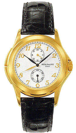 Patek Philippe Calatrava Travel Time Men's Watch #5134J - Watches of America