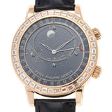 Patek Philippe Grand Complications Diamond Black Dial Men's Watch #6104R-001 - Watches of America #2