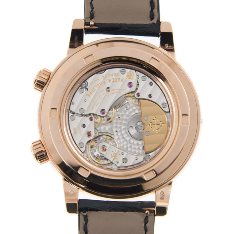 Patek Philippe Grand Complications Diamond Black Dial Men's Watch #6104R-001 - Watches of America #4