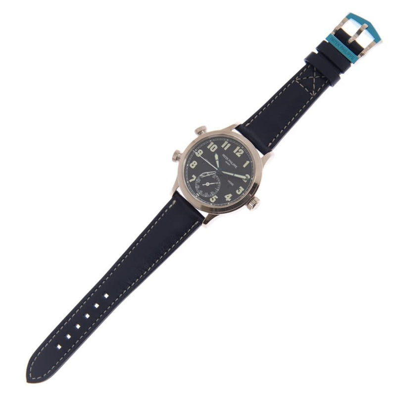 Patek Philippe Complications 18kt White Gold Automatic Blue Dial Watch #7234G-001 - Watches of America #3