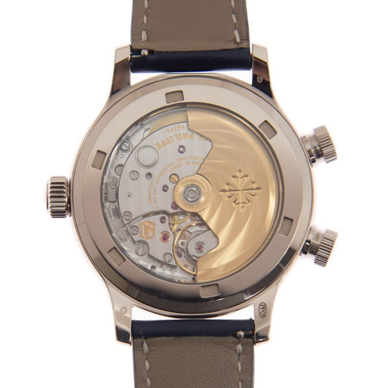 Patek Philippe Complications 18kt White Gold Automatic Blue Dial Watch #7234G-001 - Watches of America #4