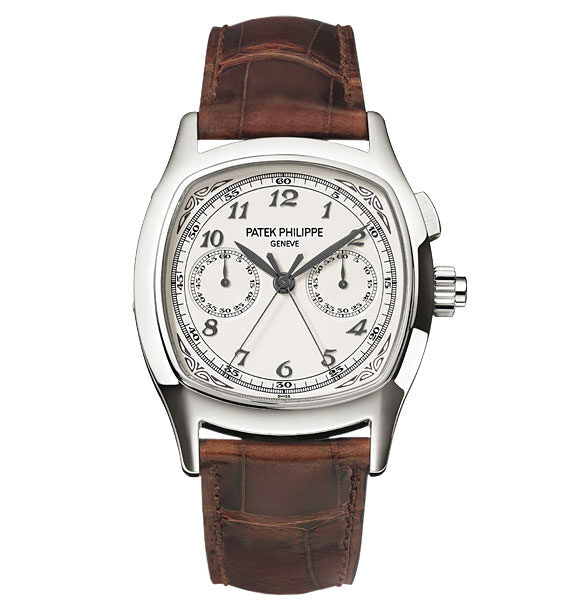 Patek Philippe Complications Automatic Chronograph White Dial Men's Watch #5950A-001 - Watches of America