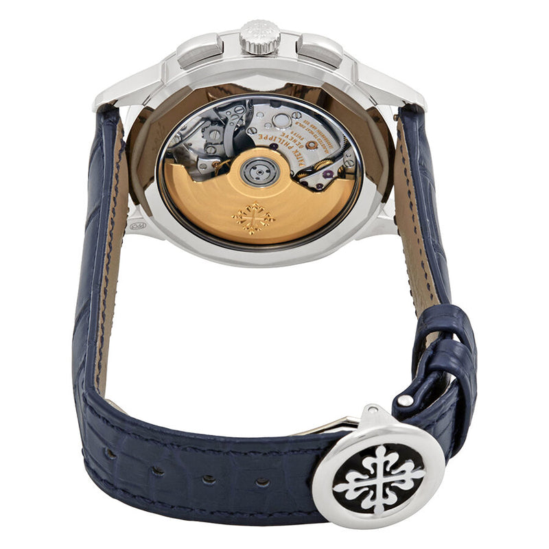 Patek Philippe Complications Blue Dial Automatic Men's 18K White Gold Watch #5930G-001 - Watches of America #3