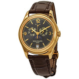 Patek Philippe Complications Moon Phase Grey Dial 18kt Yellow Gold Men's Watch #5146J-010 - Watches of America