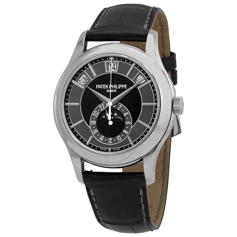 Patek Philippe Complications Mechanical Black and Grey Dial Men's Watch #5205G-010 - Watches of America