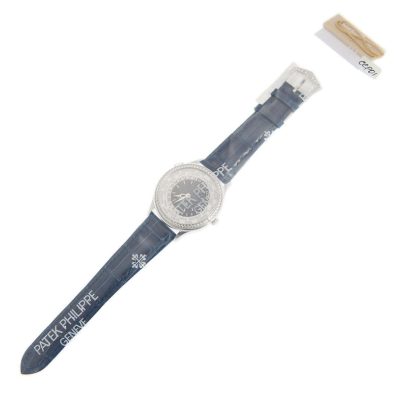 Patek Philippe Complications World Time New York Edition Automatic Diamond Blue Dial #7130G-015 - Watches of America #3