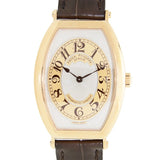 Patek Philippe Gondolo Silver Brown Dial 18kt Rose Gold Brown Leather Men's Watch #5098R - Watches of America