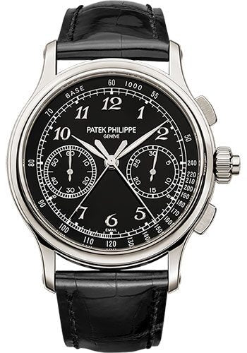 Patek Philippe Grand Complications Black Enamel Dial Men's Hand Wound Watch #5370P-001 - Watches of America