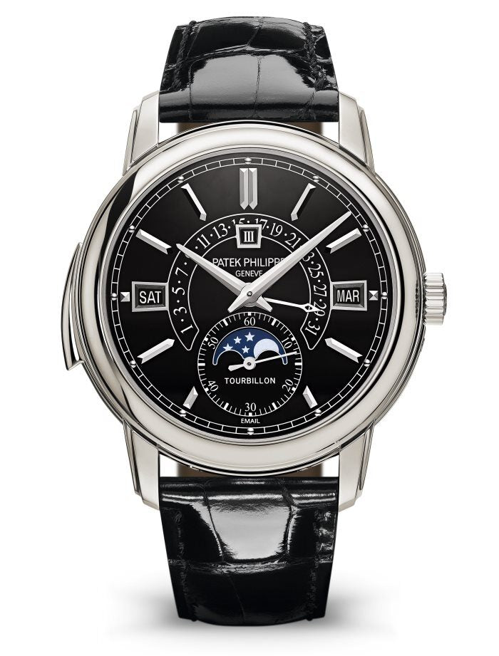 Patek Philippe Grand Complications Perpetual Tourbillon Black Dial Watch #5316P-001 - Watches of America