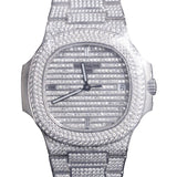 Patek Philippe Nautilus Automatic Diamond Silver Dial Unisex Watch #5719-1G-001 - Watches of America #2