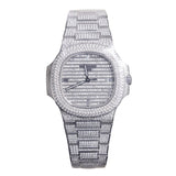 Patek Philippe Nautilus Automatic Diamond Silver Dial Unisex Watch #5719-1G-001 - Watches of America #3