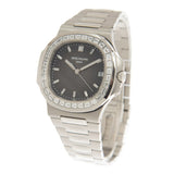 Patek Philippe Nautilus Automatic Platinum Diamond Grey Dial Watch #5711-110P-001 - Watches of America #4