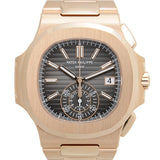 Patek Philippe Nautilus Black Dial 18kt Rose Gold Chronograph Automatic Men's Watch #5980-1R-001 - Watches of America #2