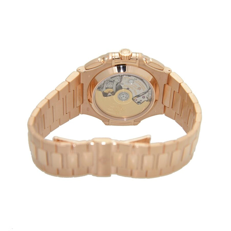 Patek Philippe Nautilus Black Dial 18kt Rose Gold Chronograph Automatic Men's Watch #5980-1R-001 - Watches of America #5