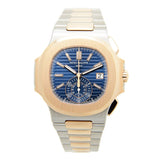 Patek Philippe Nautilus Chronograph Blue Dial Men's Watch #5980-1AR-001 - Watches of America #3