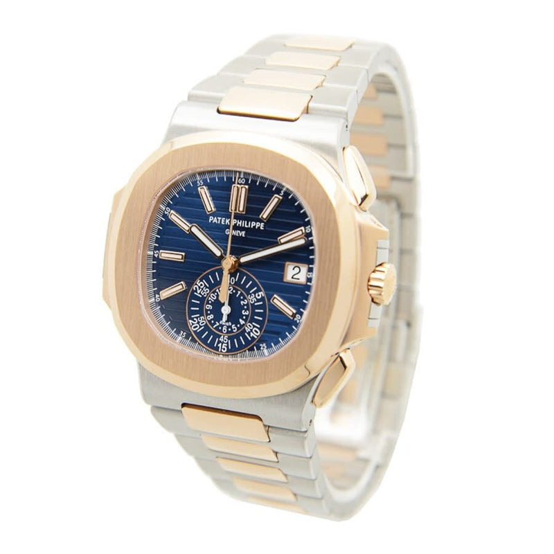 Patek Philippe Nautilus Chronograph Blue Dial Men's Watch #5980-1AR-001 - Watches of America #4