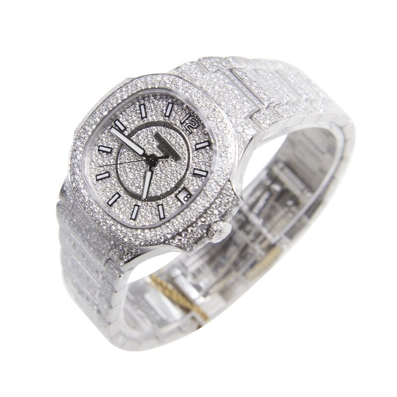Patek Philippe Nautilus Ladies 18K White Gold Watch #7021/1G - Watches of America #2