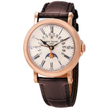 Patek Philippe Perpetual Calendar 18kt Rose Gold Brown Leather Men's Watch #5159R-001 - Watches of America
