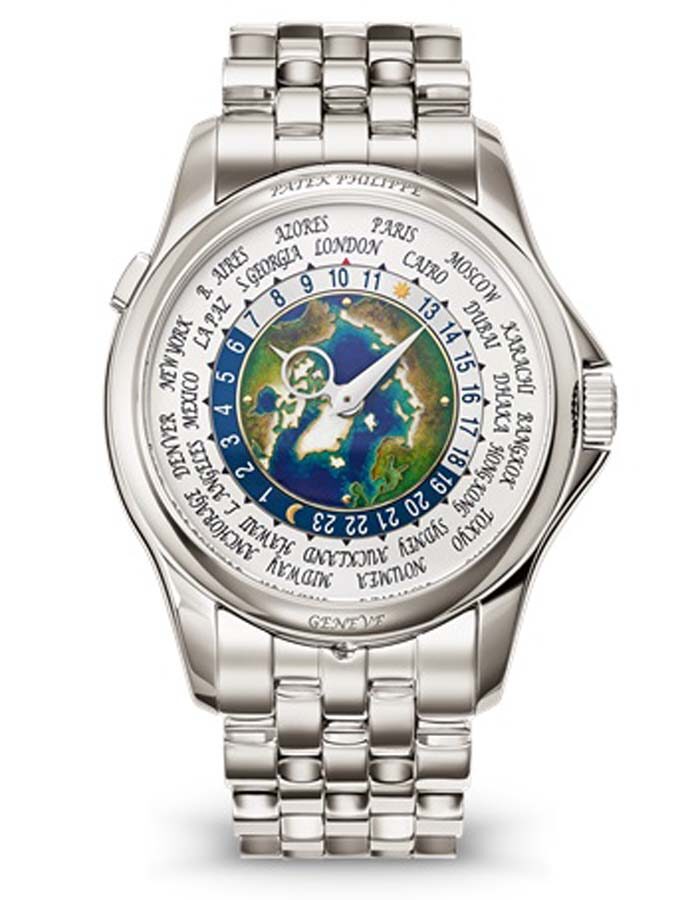 Patek Philippe World Time Automatic Blue Dial Men's Watch #5131/1P-001 - Watches of America