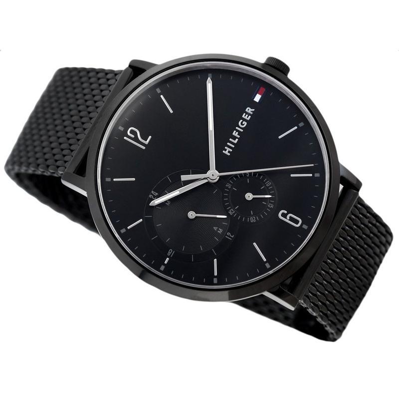 Tommy Hilfiger All Black Mesh Men's Watch 1791507 - Watches of America #3