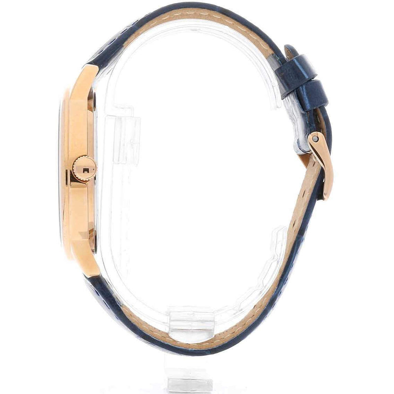 Guess Blue Dial Leather Strap Watch W0496G4 - Watches of America #4