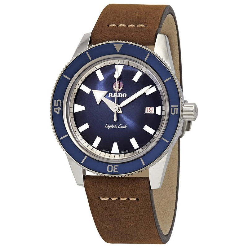 Rado Captain Cook Automatic Blue Dial Men's Watch #R32505205 - Watches of America