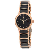 Rado Centrix Automatic Diamond Black Dial Ladies Watch #R30183732 - Watches of America
