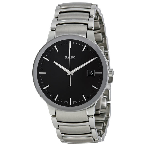 Rado Centrix Black Dial Stainless Steel Men's Watch #R30927153 - Watches of America
