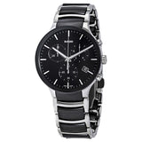 Rado Centrix  Chronograph Black Ceramic and Steel Men's Watch #R30130152 - Watches of America