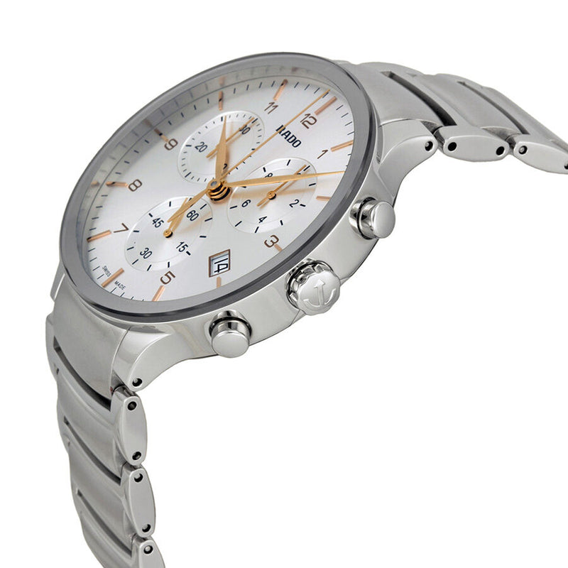 Rado Centrix Chronograph Silver Dial Stainless Steel Men's Watch #R30122113 - Watches of America #2