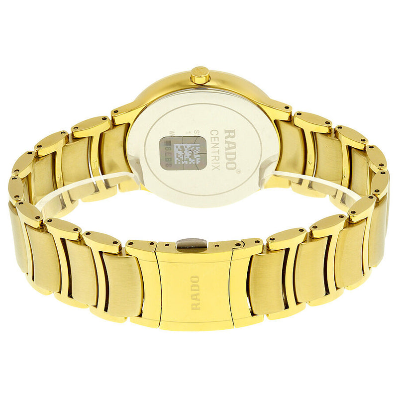 Rado Centrix Gold Dial Yellow Gold-plated Men's Watch #R30527253 - Watches of America #3