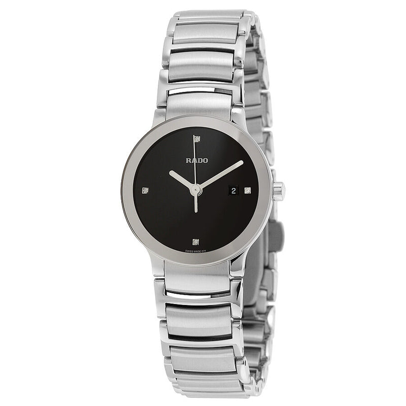 Rado Centrix Jubile Black Dial Ladies Watch #R30928713 - Watches of America