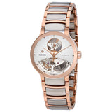 Rado Centrix Open Heart Automatic Silver Skeleton Dial Ladies Watch #R30248012 - Watches of America