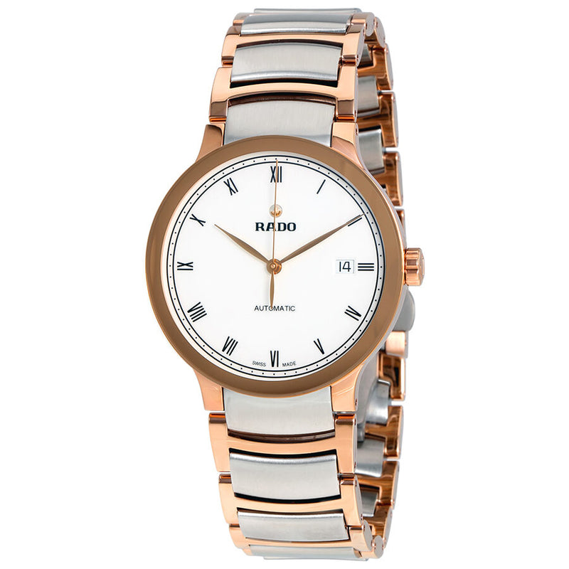 Rado Centrix Automatic  White Dial Two-tone Men's Watch #R30036013 - Watches of America